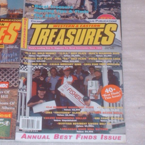 Lot of 6 Western & Eastern Treasures magazines - metal detecting, bottle hunting - Picture 7 of 7